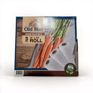 Old MILL 3 Rolls Of Vacuum Seal Bags 8x22in NEW